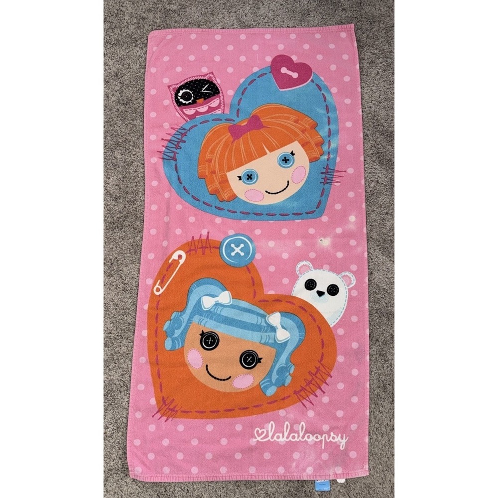 Lalaloopsy‎ Doll  Beach Towel Pink , Blue & Various Bright  Colors Great Shape